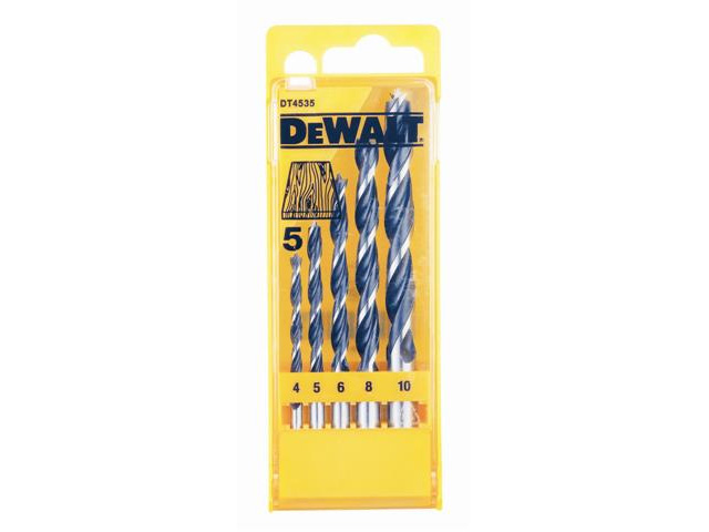 DeWalt Accessories DT4535-QZ Wood spiral drill set 5 piece
