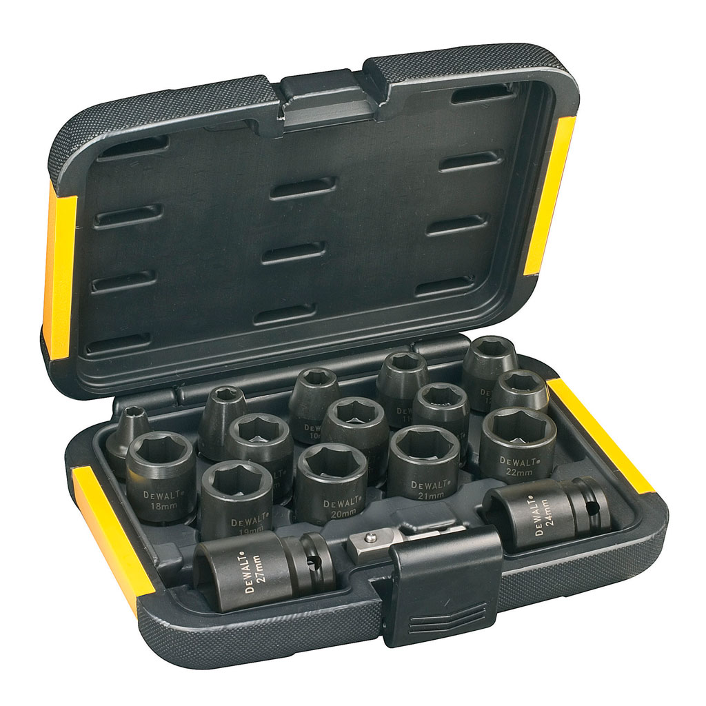 DeWalt Accessories DT7506-QZ Impact wrench socket set 17-piece