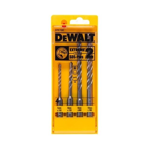 DeWalt Accessories DT9700-QZ Hammer drill bit Extreme SDS-Plus2 4-piece set. 5,6,8,10mm