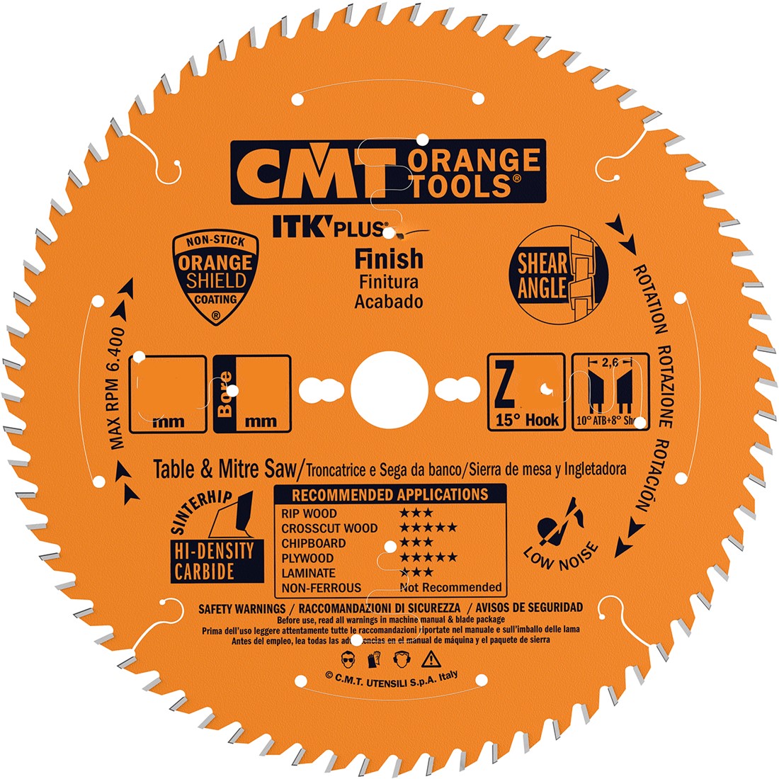 CMT 272.190.42M Ultra thin Mitre saw blade toothing 190 x 30 x 42T