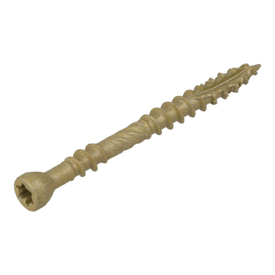 Dynaplus 0289.13.42001 Decking screw XTREME AR-Bronze PK-60° +Cutting Point TX-25 5.0 x 60/30 mm - 1000 pieces