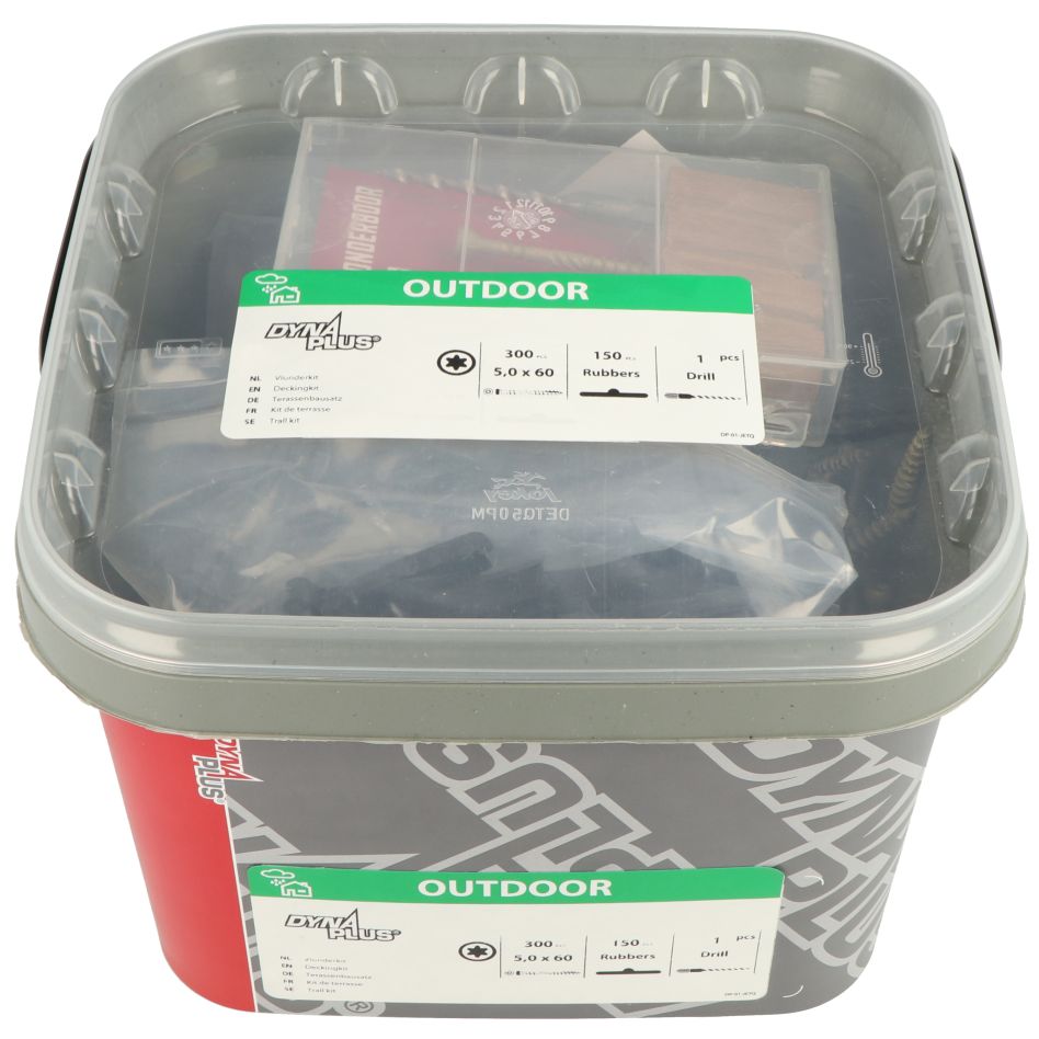 Dynaplus 0289.13.90001 Decking Kit: Decking screw (300) + T-piece (150) + Drill and bit