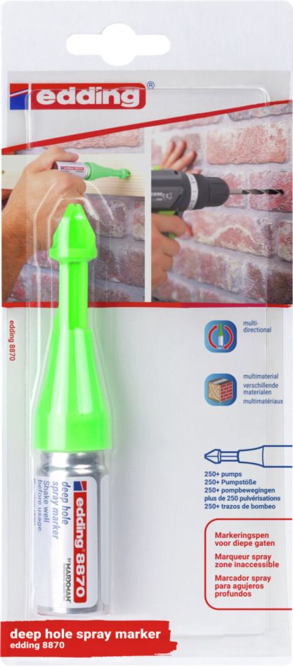 Edding ED061010 Marking spray deep hole E-8870 blister green