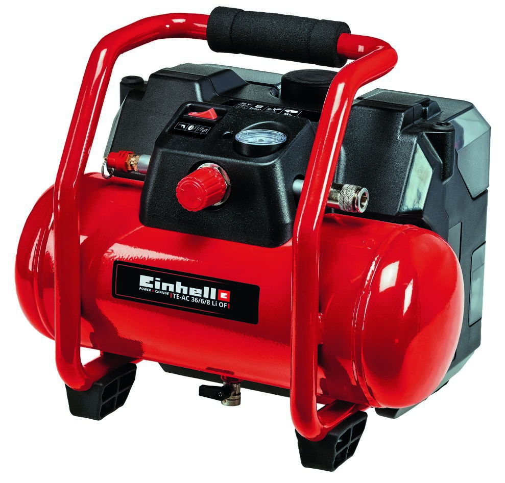 Einhell 4020450 TE-AC 36/6/8 Li OF Set-Solo Cordless Compressor 2 x 18 Volt excl. batteries and charger