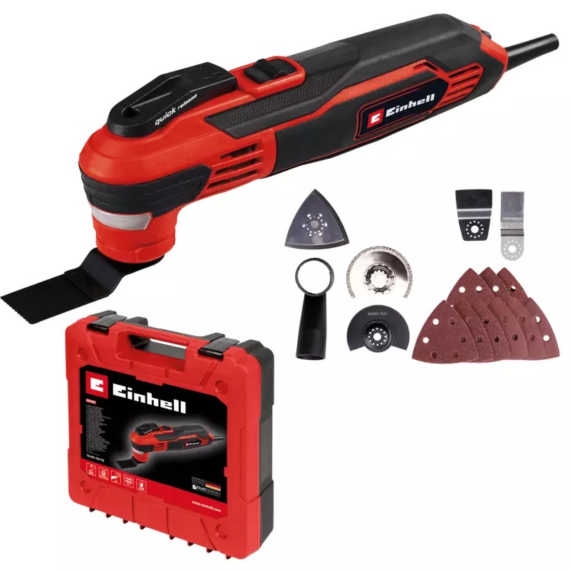 Einhell 4465155 TE-MG 350 EQ Multitool incl. accessories set in case