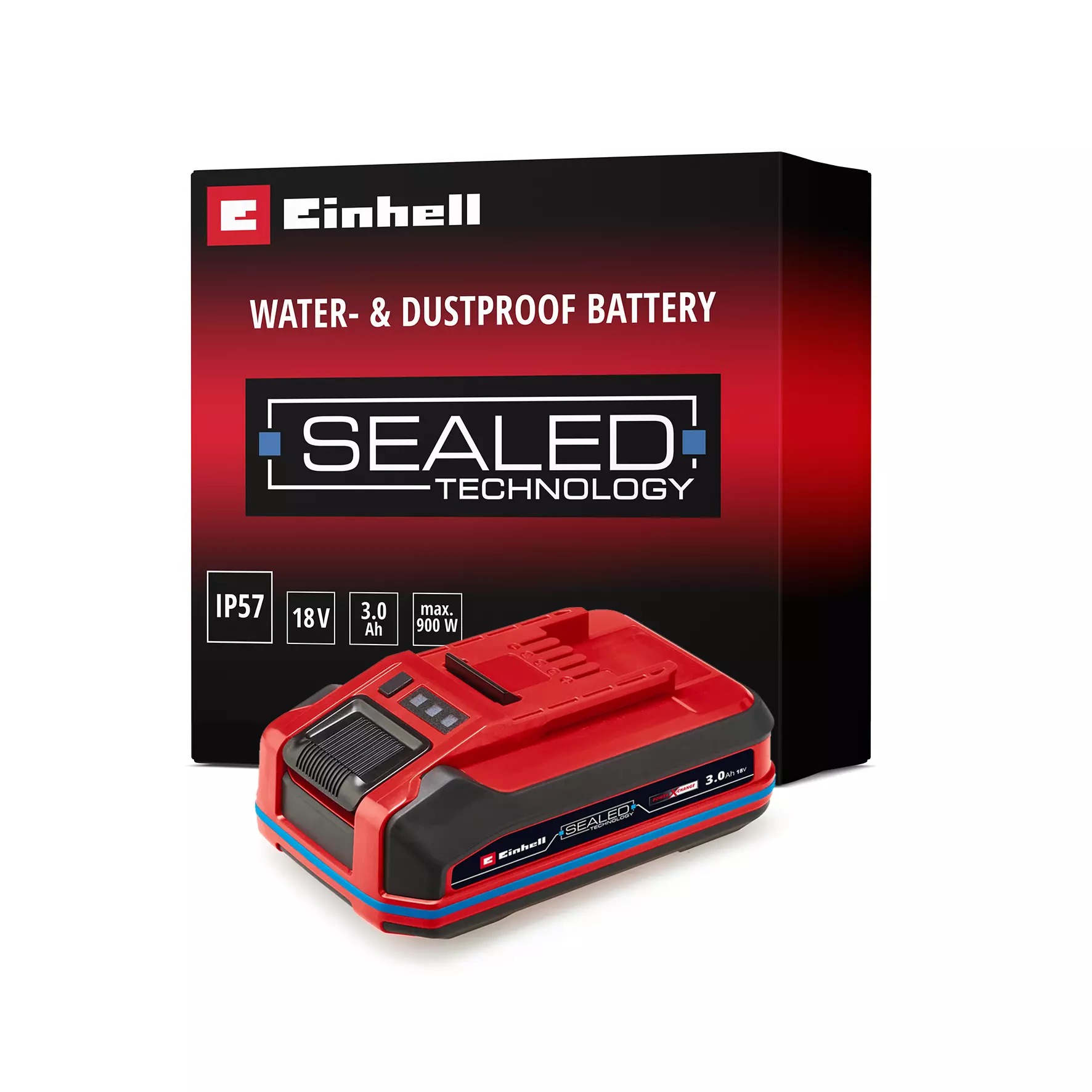 Einhell 4511618 SEALED Plus Battery Li-Ion 18 V 3.0 Ah in box