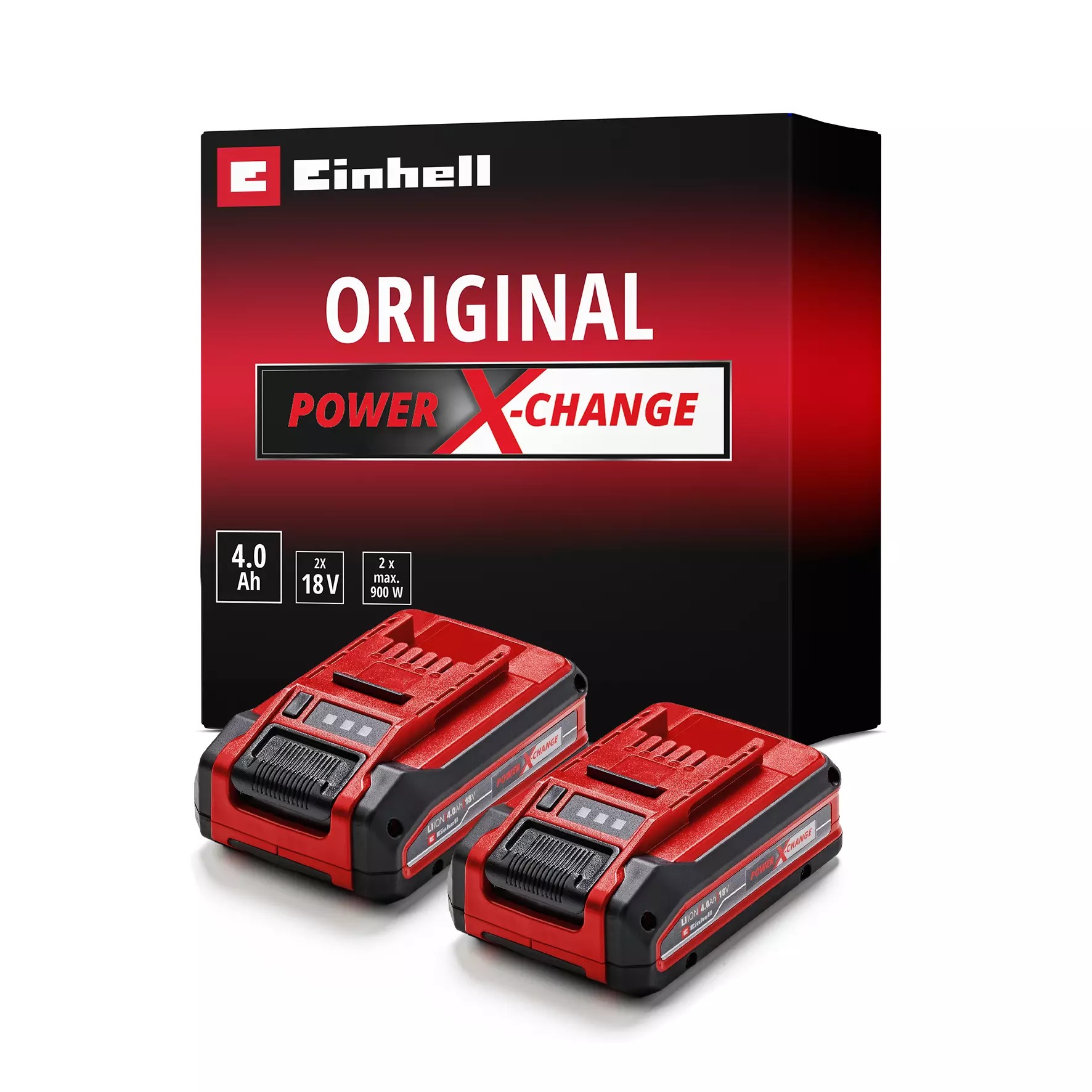 Einhell 4511629 Plus Battery DUO Pack 2 x 18 V 4.0 Ah 