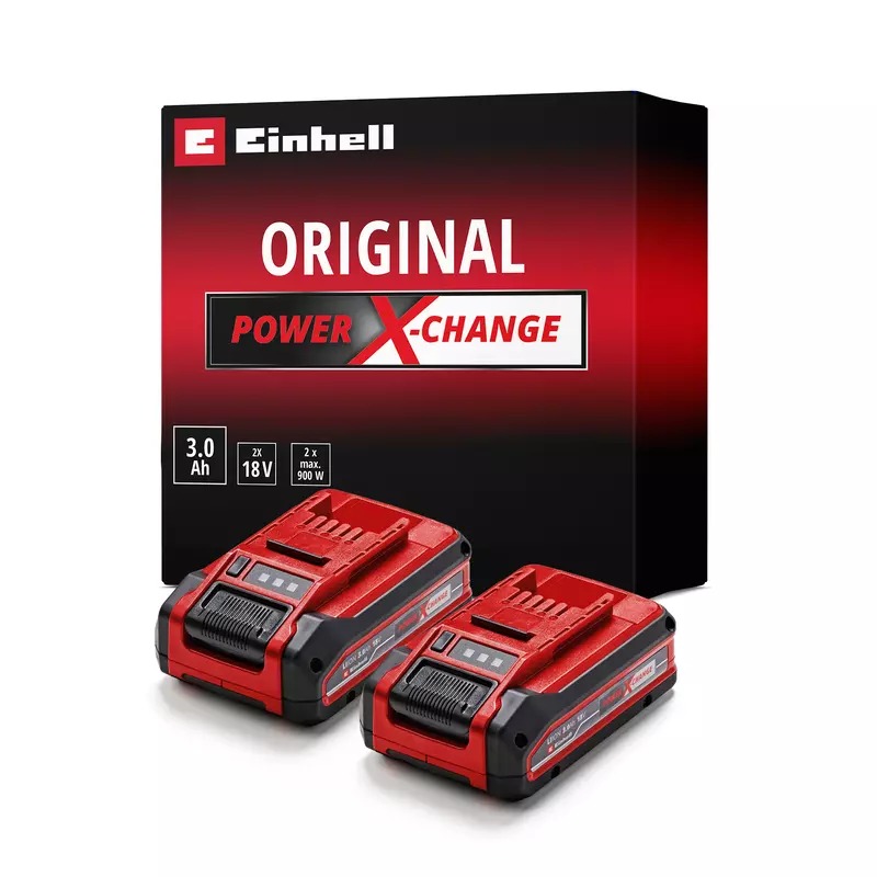 Einhell 4511631 Plus Battery DUO Pack 2 x 18 V 3.0 Ah 