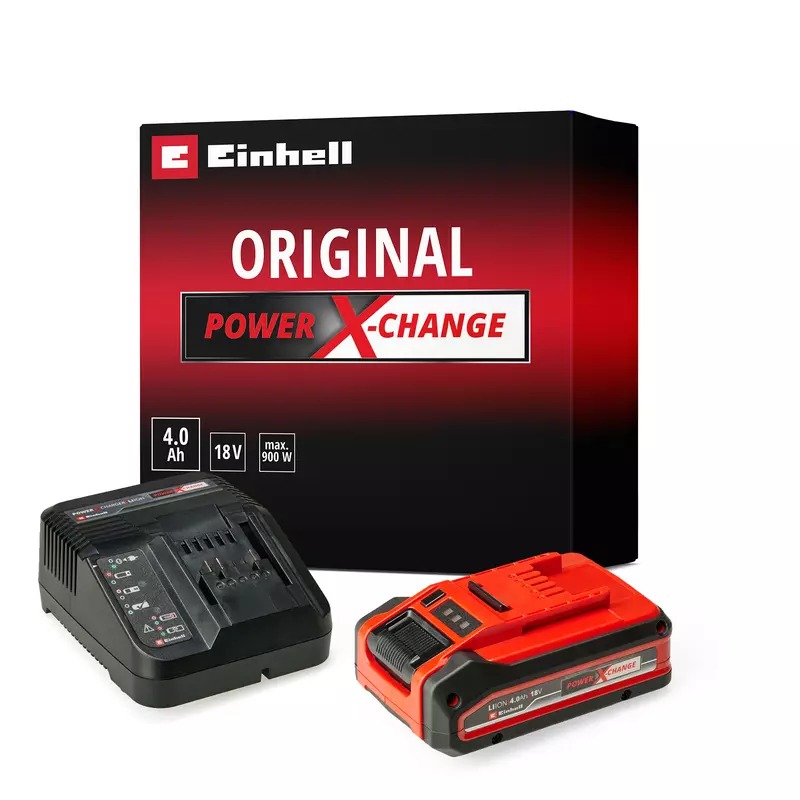 Einhell 4512159 Plus Starter Kit Battery 18 V 4.0 Ah incl. Quick charger in box