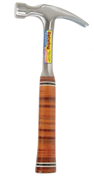 Estwing 02-4101E16S Claw hammer straight leather grip 448 grams
