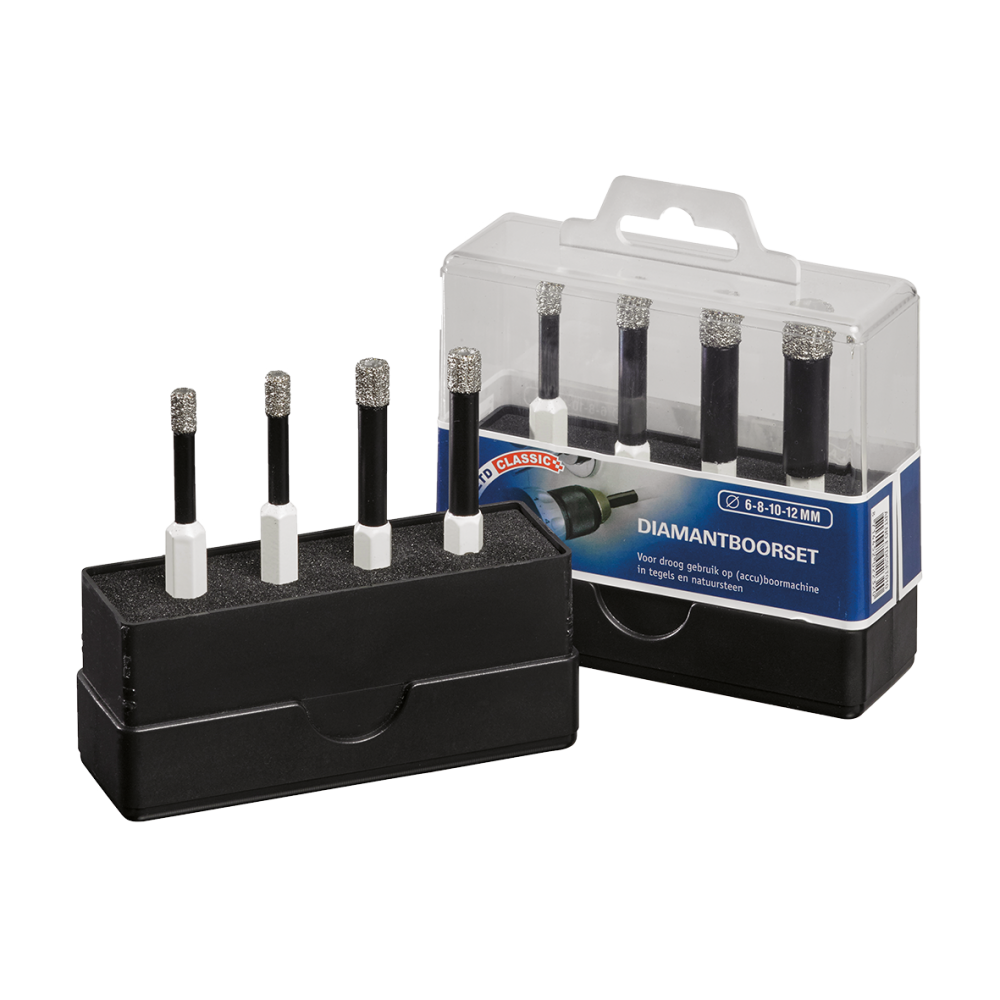 Carat ETDCSET010 Diamond drill set Tile Classic 6-8-10-12 mm Dry