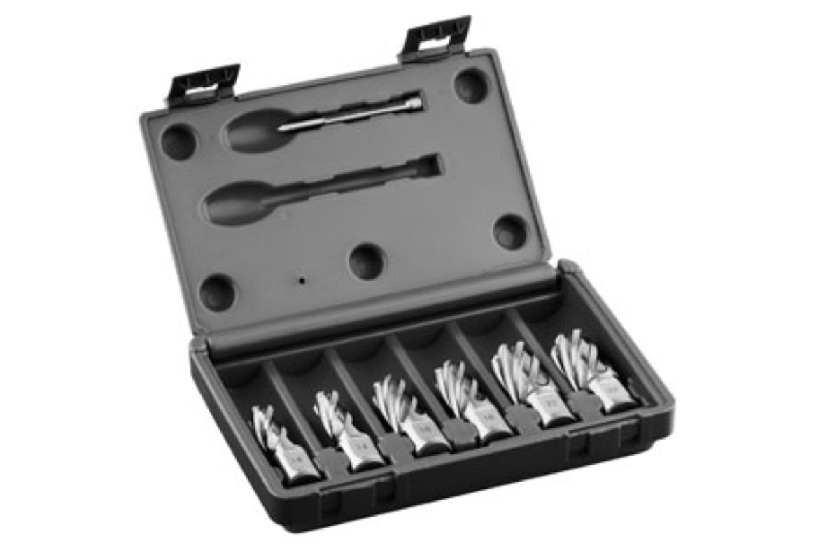 Euroboor 30521210632004 HCS.KIT Core drill set, HSS, DoC 30 mm, Dmin 14 mm, Dmax 22 mm