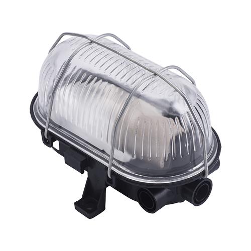 Eurolux 66.020.01 Construction light LED Bulleye 60-K - Black - E27 - plastic housing with flip wire basket
