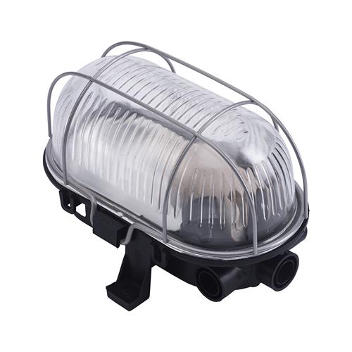 Eurolux 66.021.01 Construction light LED Bulleye 60-D - black - E27 - plastic housing with wire basket