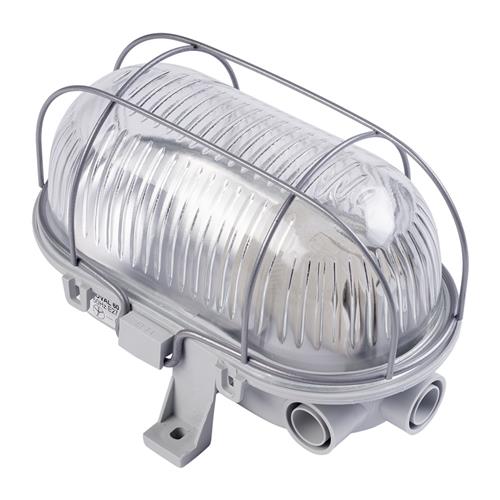 Eurolux 66.021.02 Construction light LED Bulleye 60-D - gray - E27 - plastic housing with wire basket