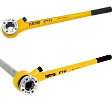 Rems 520014 Eva Set R 1/2-1 inch Hand-thread cutting iron with quick-change cutting heads