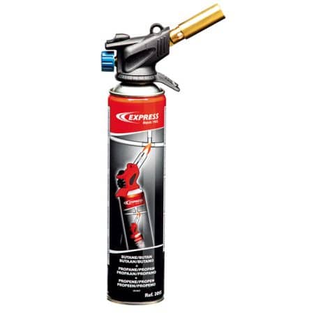 Express 343 343 Soldering torch / gas burner with Piezo, reversible - gas cartridge 2015 included