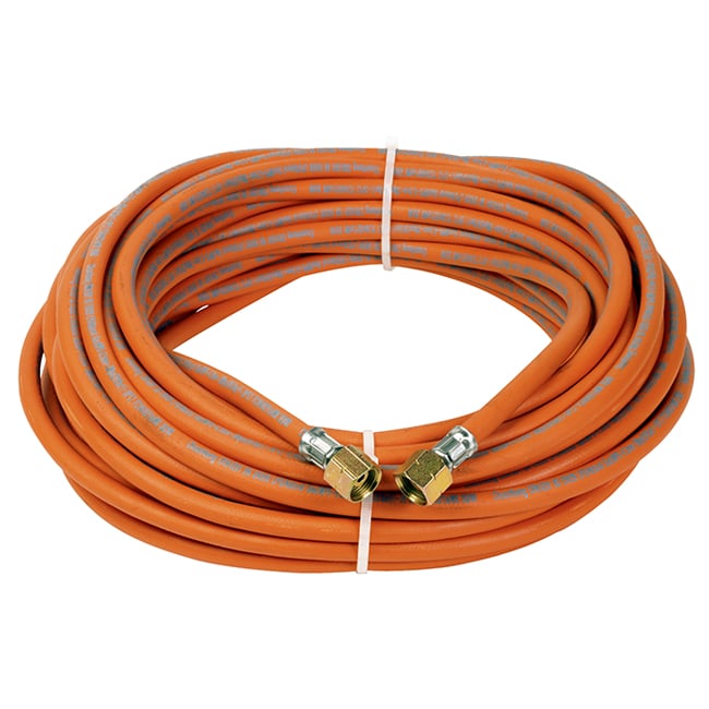 Express 963/20S Gas hose rubber length 20 m dia 6.3 with 2 x coupling 3/8 left female