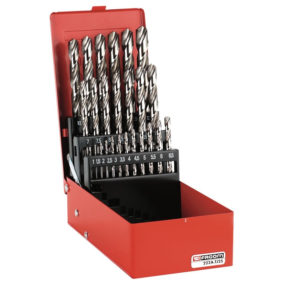 Facom 222A.TJ25 Metal drilling set 25-piece