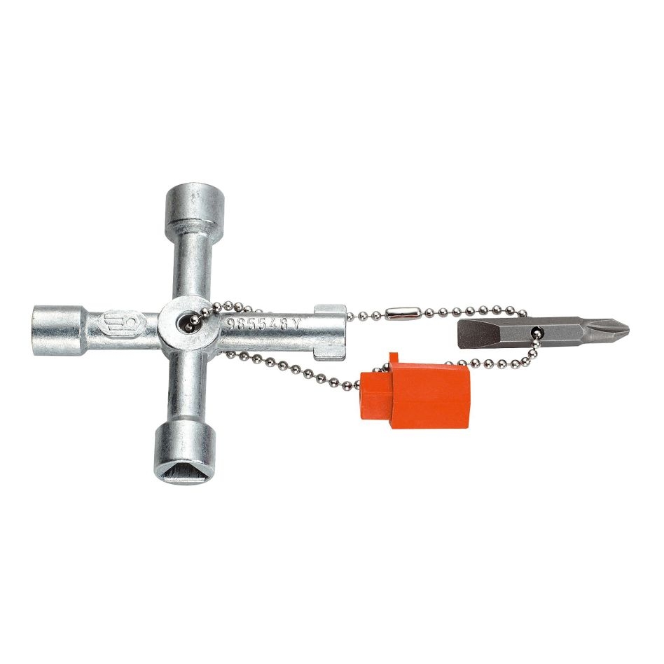 Facom 985548 Cabinet door key with 4 profiles