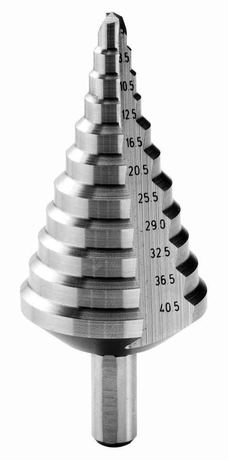 Facom 678006 Stepped ISO drill bit 6.5 - 40.5 mm cylindrical shank