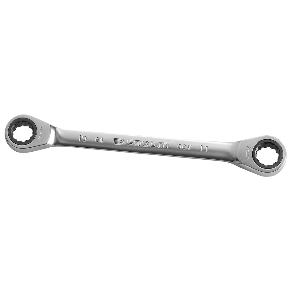 Facom 64.10X11 Double Ratchet Wrench 12 side 10 x 11 mm metric sizes