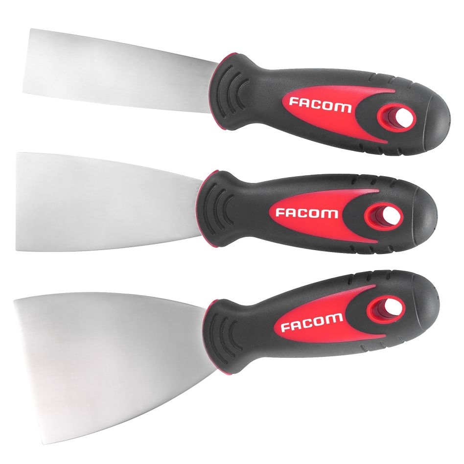 Facom 237.J1 Set of 3 flexible stainless steel spatulas