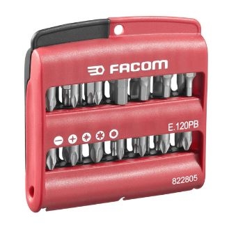 Facom E.120PB Bit set 1/4" + Bit holder 28-parts