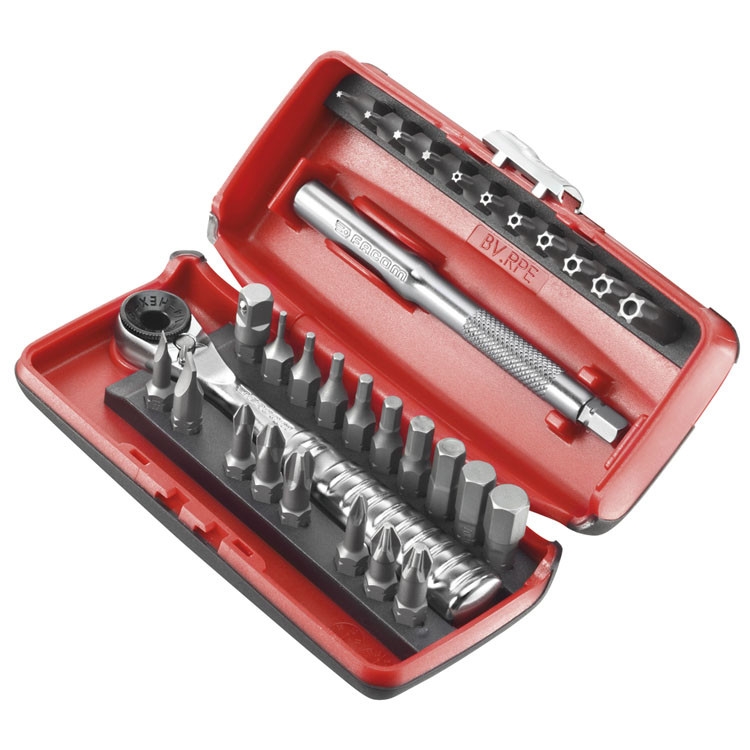 Facom R.PEJ31PB Bit Set with ratchet 1/4" 31 pcs
