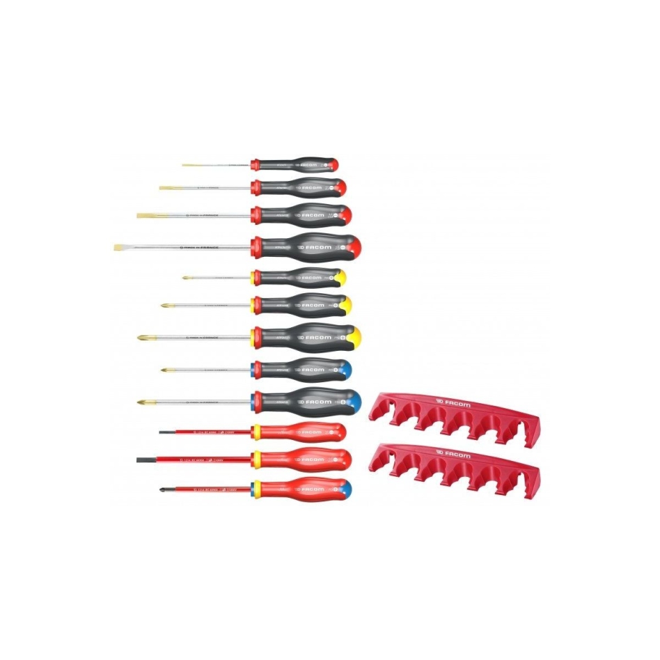 Facom AT.J12R1PB Set of 12 Screwdrivers With Holder