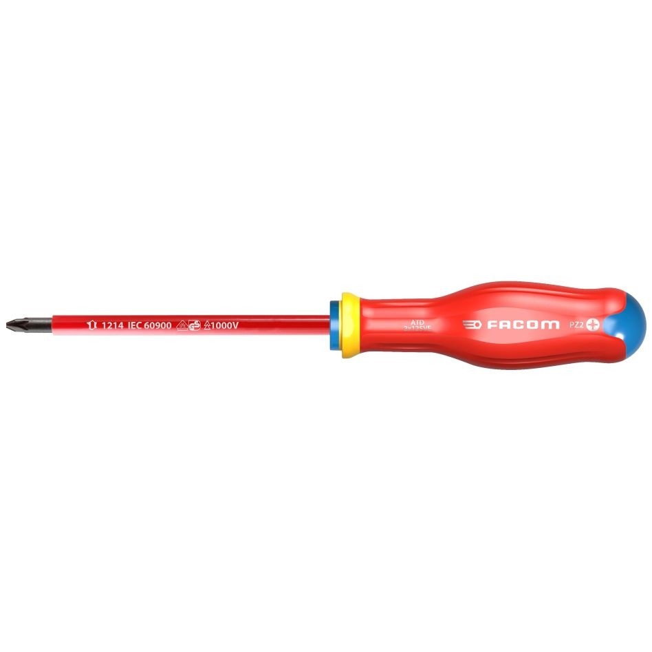 Facom ATD3X150VE Pozidrive screwdriver insulated up to 1000 volts PROTWIST®