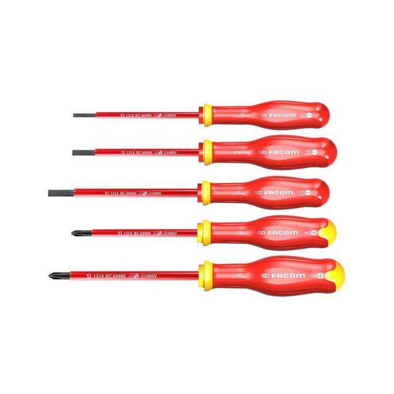 Facom ATP.J5VE 1000V Insulated screwdriver set PROTWIST® 5-Piece