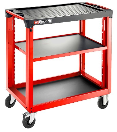 Facom ROLL.UC3SM4 Workshop cart 3 shelves M4 Red