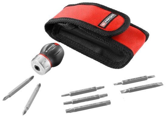 Facom ATCL.S14PB Protwist Stubby Bit screwdriver with ratchet incl. 7 bits