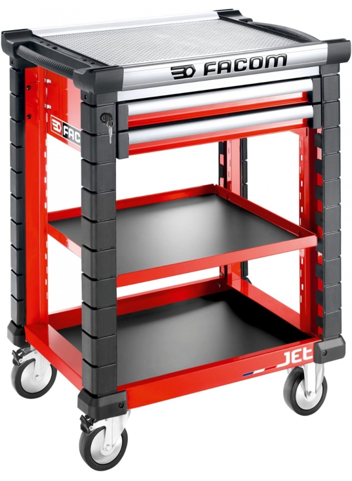 Facom JET.UC3S2DM3A JET Workshop cart 2 shelves M3 Red