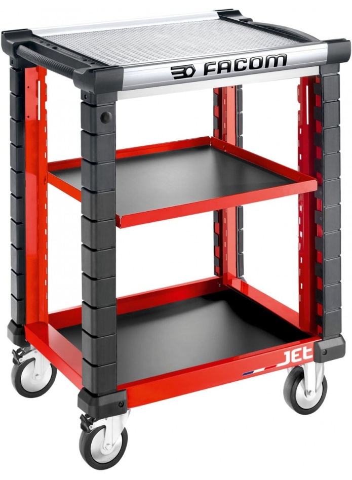 Facom JET.UC3SM3A JET Workshop cart 3 shelves M3 Red