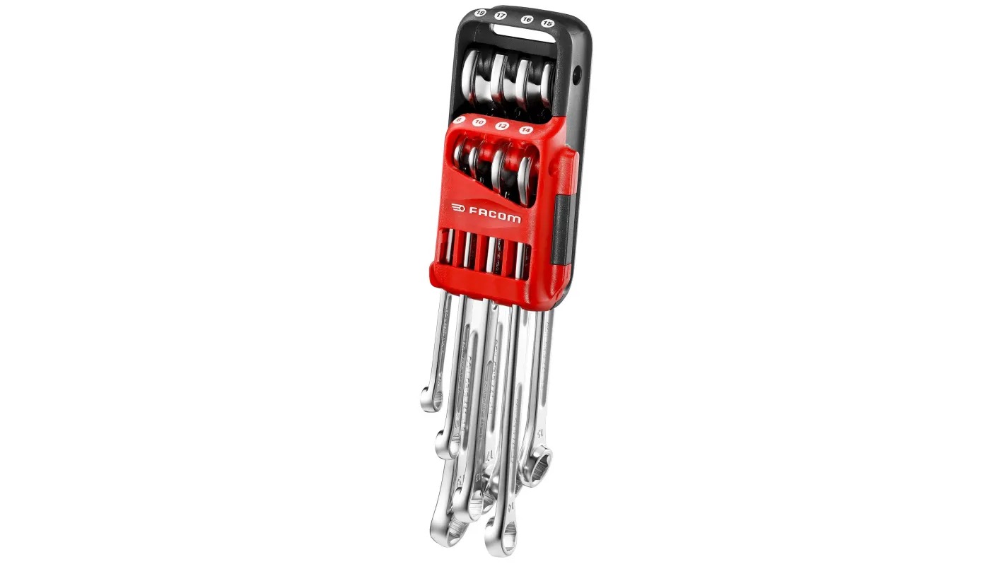 Facom 441.JP8GRPPB OGV 8-Piece Ring Wrench Set in a JP Case