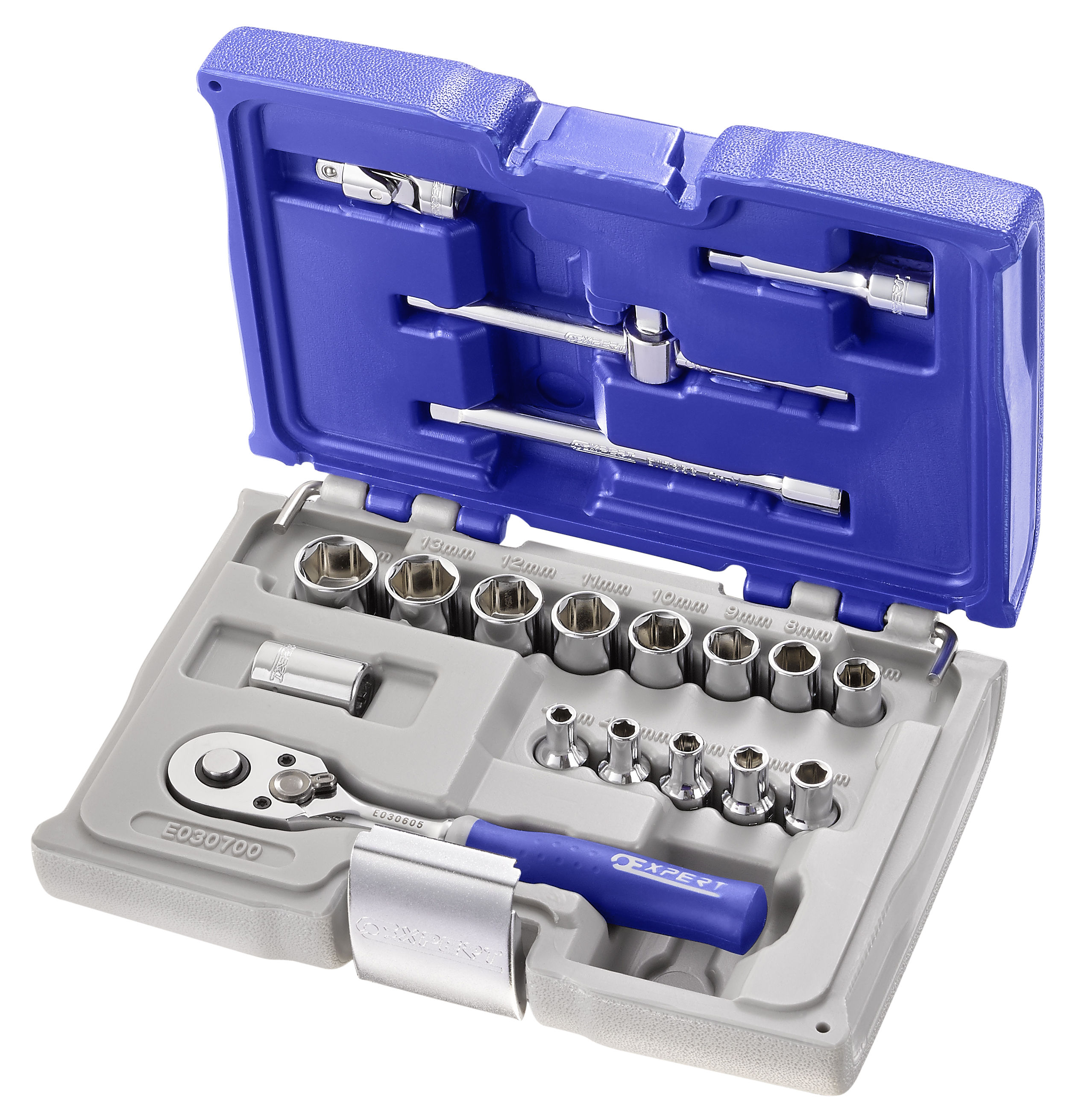 Facom Expert E030700 Expert  Case with sockets and accessories 1/4" - 19 pieces