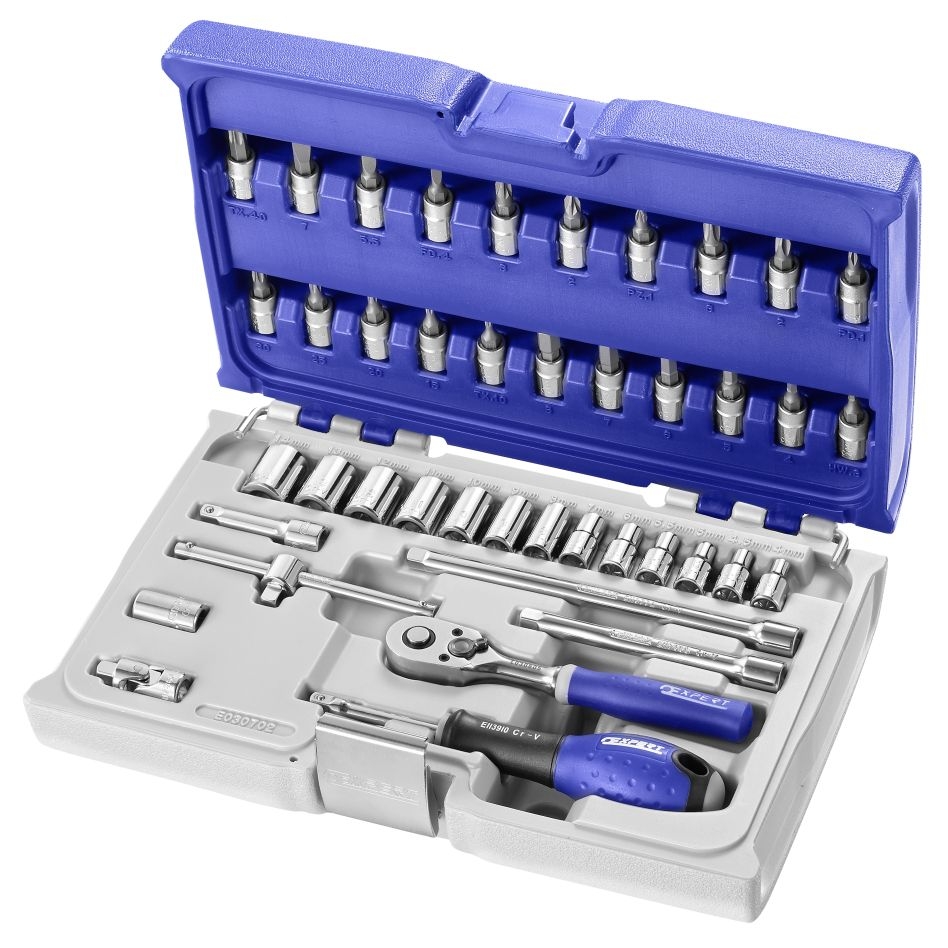 Facom Expert E030702 Case with sockets and accessories 1/4" - 42 pieces