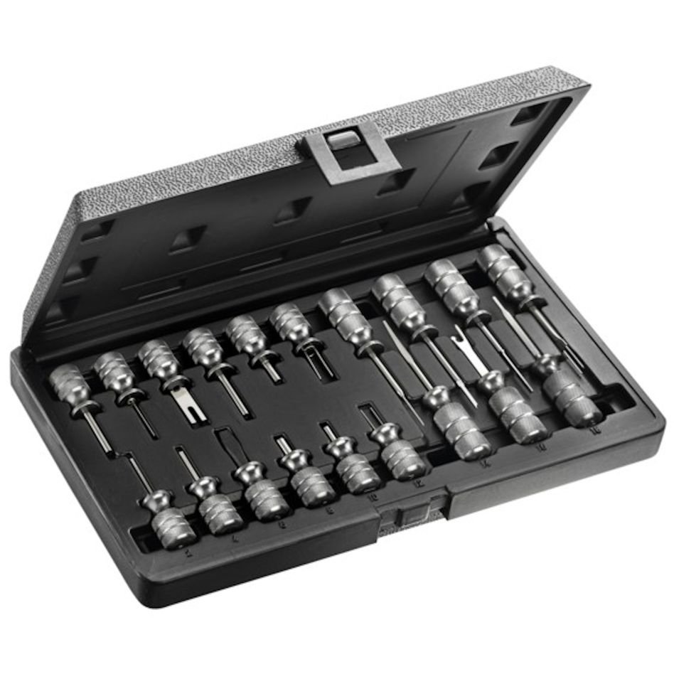 Facom Expert E201801 19-piece tool set for removing connector plugs