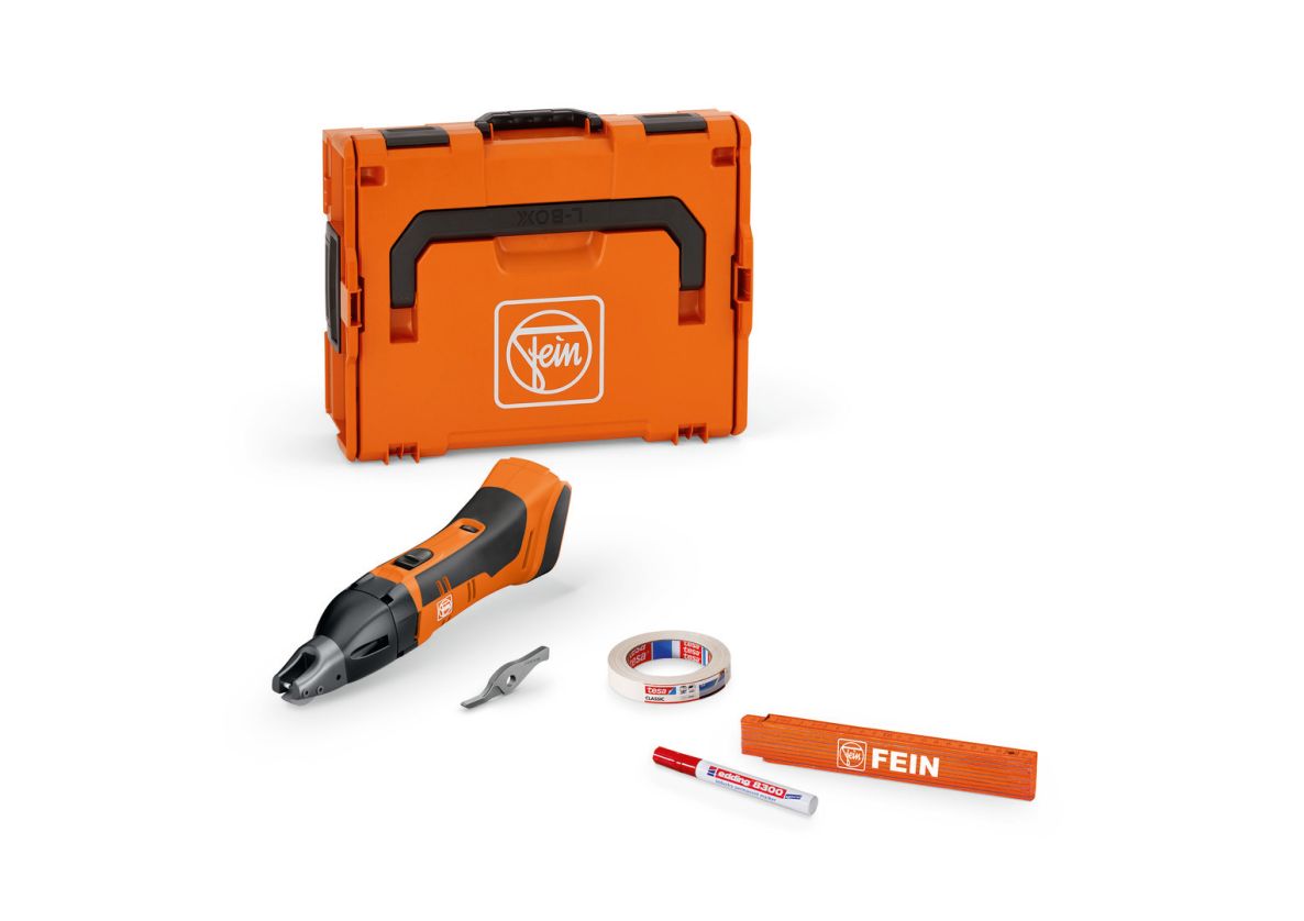 Fein 71300562000 ABSS 18 1.6 E AS Accu-through shears basic set up to 1.6 mm excl. battery and charger in L-BOXX case