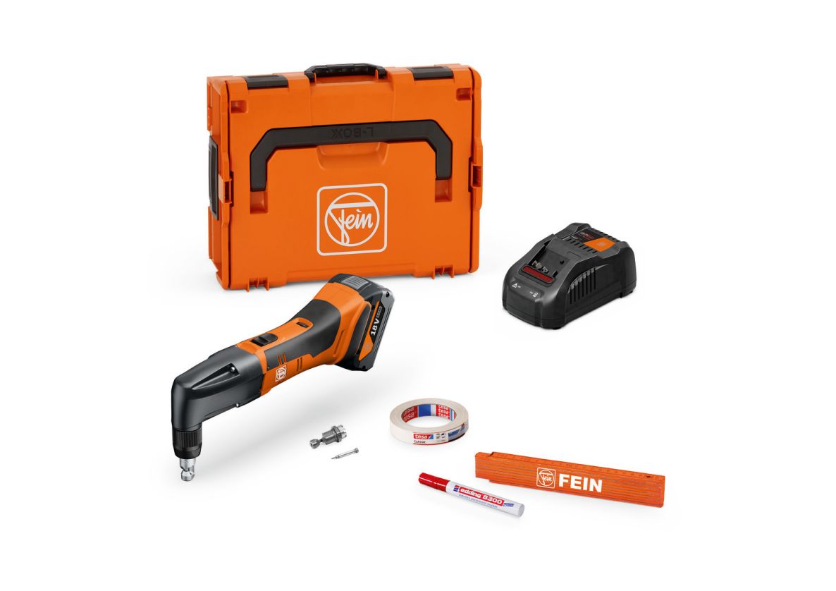 Fein 71321063000 ABLK 18 1.3 CSE AS Cordless nibbler basic set up to 1.3 mm 1x 18V 5.0Ah battery and charger in L-BOXX case
