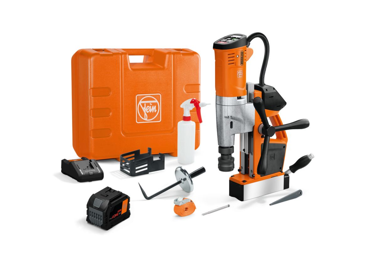 Fein 71700463000 AKBU 35 PMQW AS Magnetic cordless core drill 1x 12.0Ah battery and charger in case