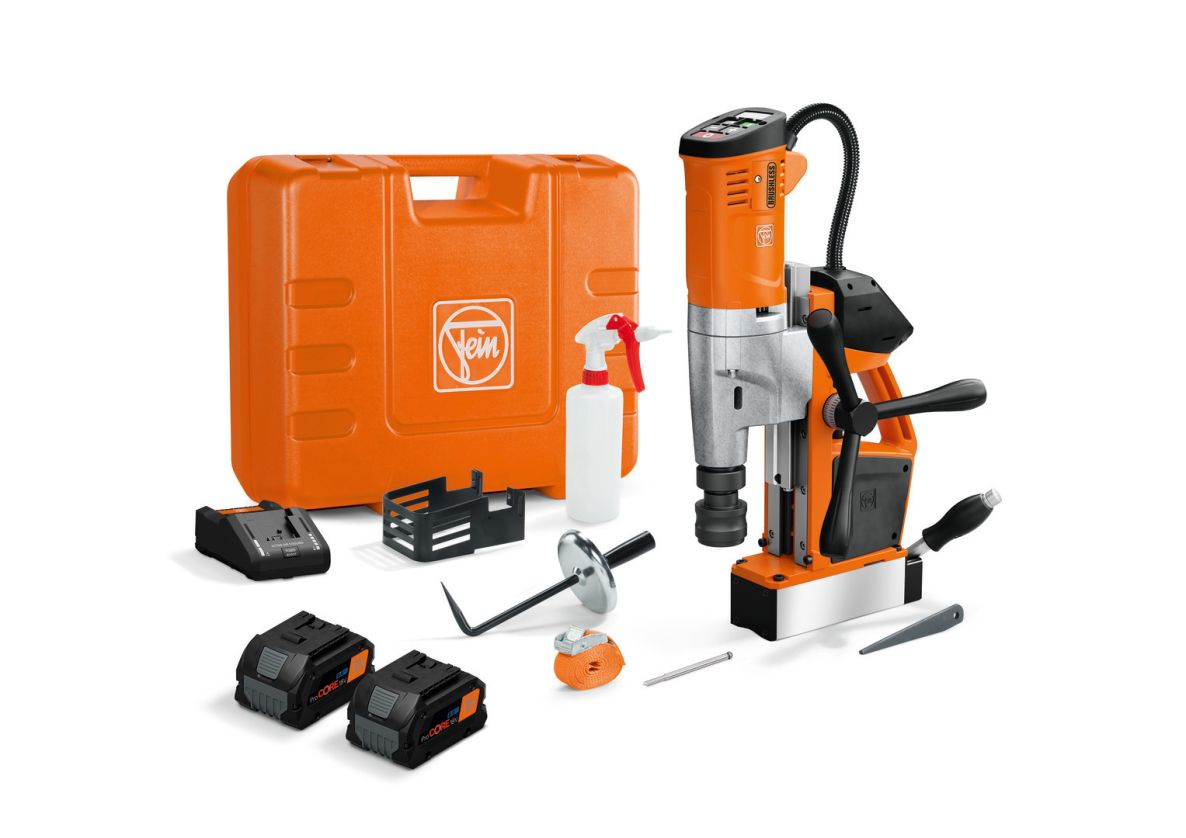 Fein 71700464000 AKBU 35 PMQW AS Magnetic cordless core drill 2x 8.0Ah battery and charger in case