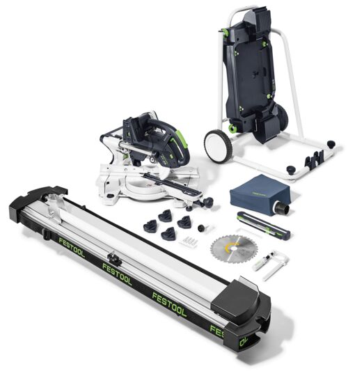 Festool 578755 KSC 60 EB-Basic-Set-UG Cordless Crosscut Saw Set + 216 mm Circular Saw Blade (battery and charger not included) in a Systainer