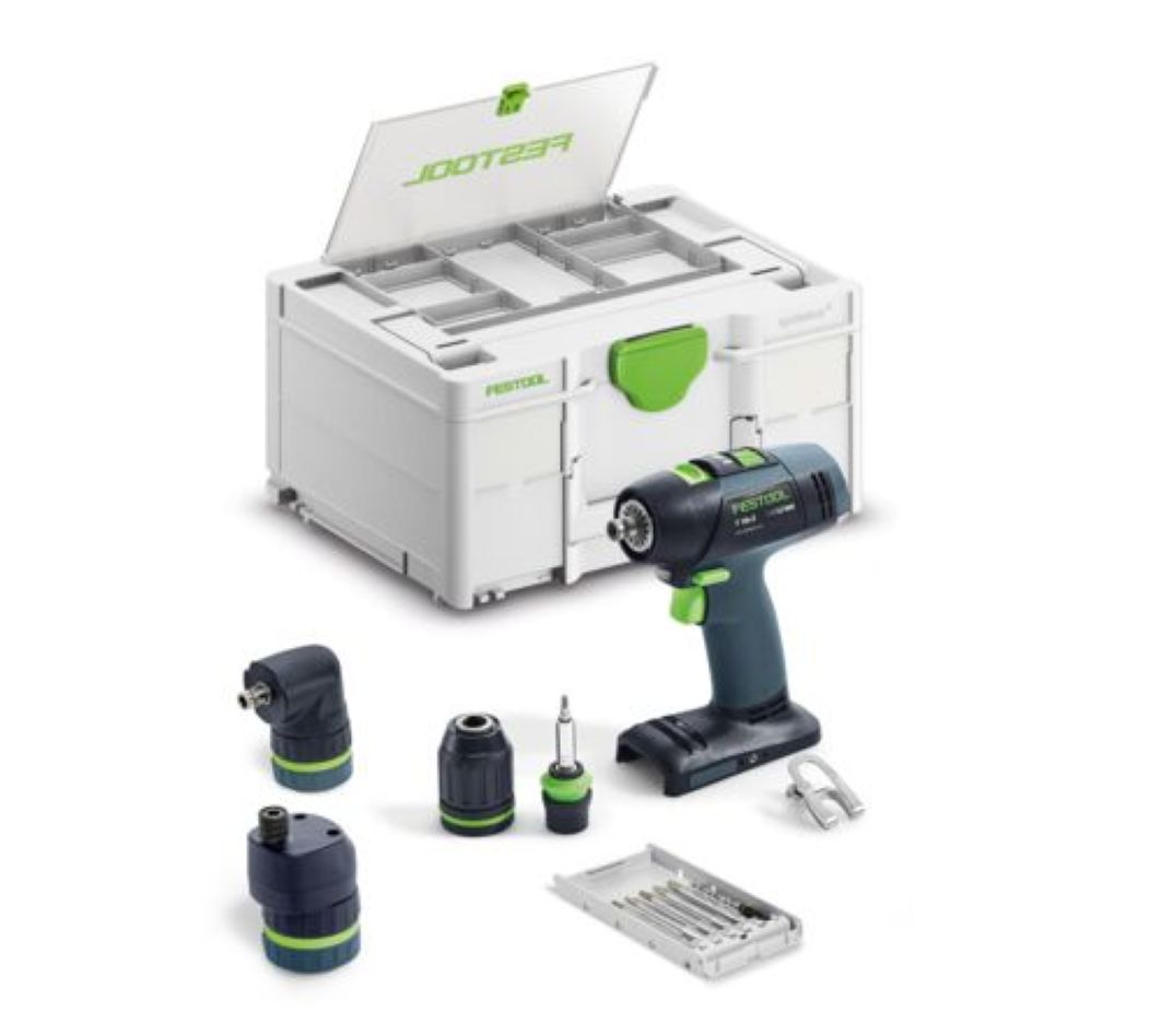 Festool 578828 T18+3 Basic-Set cordless drill set excl. battery and charger in case