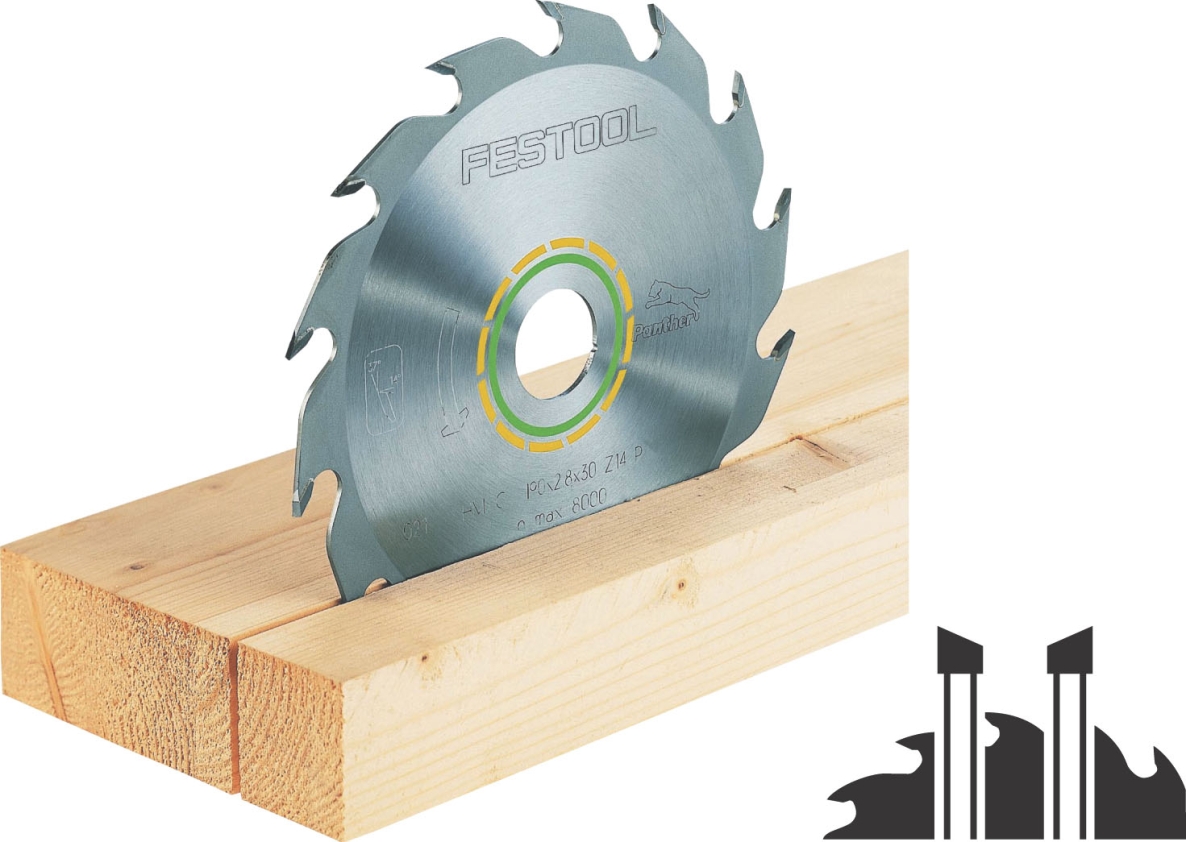 Festool Accessories 493196 Panther saw blade 210x2,6x30 PW16