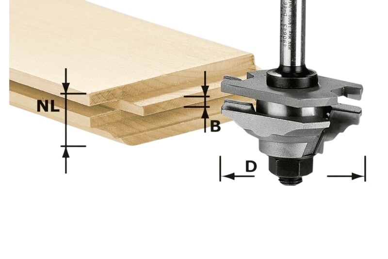 Festool Accessories 490643 HW S8 D46 X D12-FD Contra Profile Cutter ...