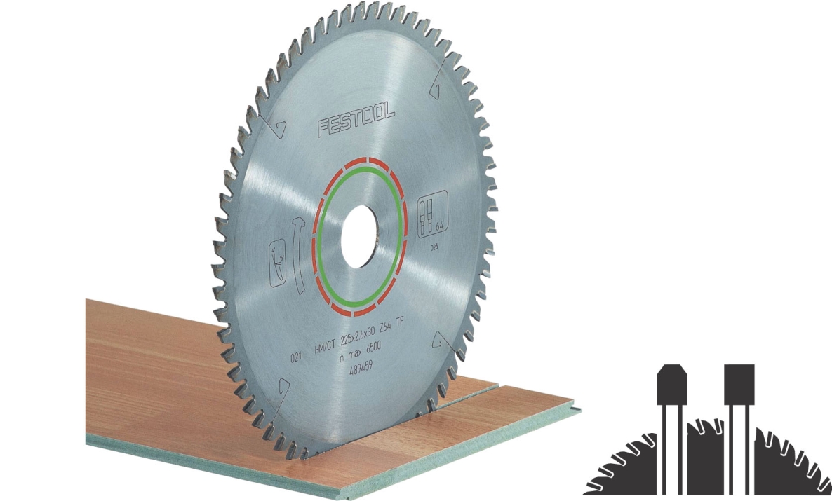 Festool Accessories 489459 Special saw blade 225x2.6x30 TF64