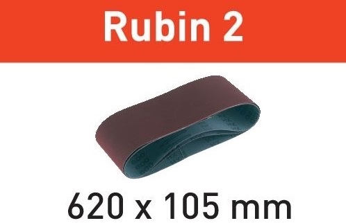 Festool Accessories 499151 Sanding belt Grit P80 Rubin 2 10 pcs BS105/620x105-P80 RU/10